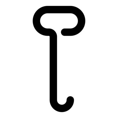 Kömür ocağı için metal şömine demiri nakliye kapakları için kanca ahşap konsept ayak takımı ikonu siyah renkli resim düz stili el nakliye kutusunu çek