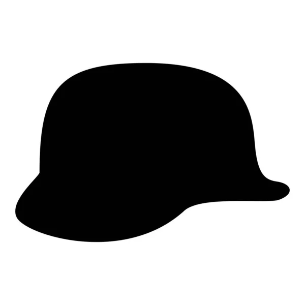 Немецкий Шлем Второй Мировой Войны Два Шлема Ww2 Иконка Черный — стоковый вектор