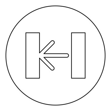 Turnike turnikesi şaşırtma kapısı giriş kavramı güvenlik bariyeri erişim simgesi yuvarlak siyah renk vektör çizim çizim çizgisi ince çizgi biçimi basit