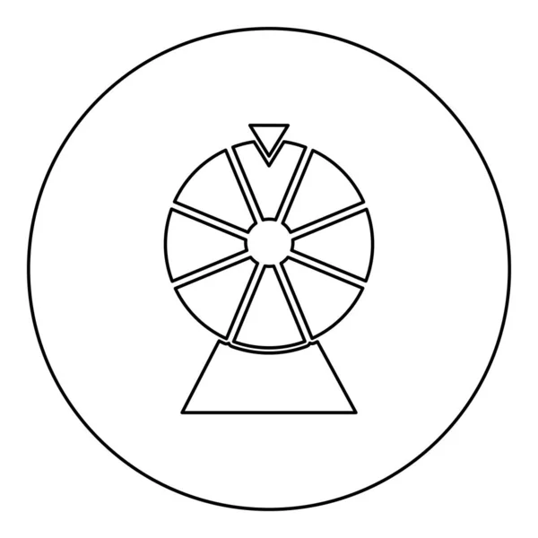 Удачное Вращение Колеса Барабана Удачи Игры Казино Игорный Победитель Рулетка — стоковый вектор