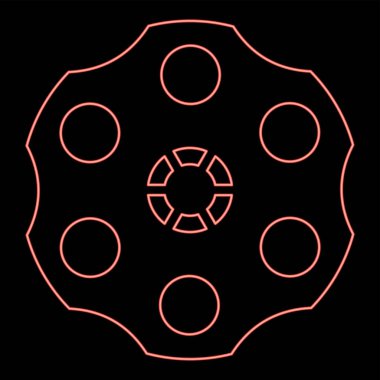 Tabanca kırmızı renk vektör illüstrasyon görüntüsünün varili düz stil ışık