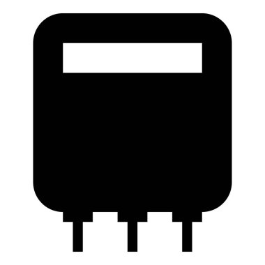 Elektrik metre ev elektriği, tüketim ekipmanı ikonunun siyah renk vektör illüstrasyon görüntüsünün düz biçimini ölçen enerjiyi hesaplar