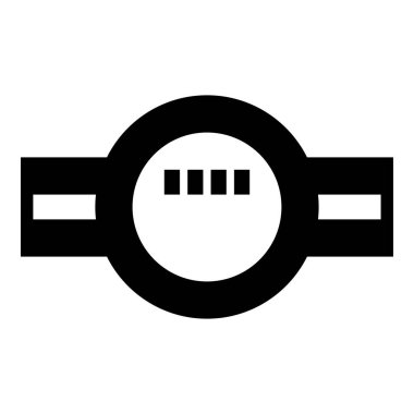 Su ölçer hijyenik ekipman simgesi siyah renk vektör illüstrasyon görüntüsü düz