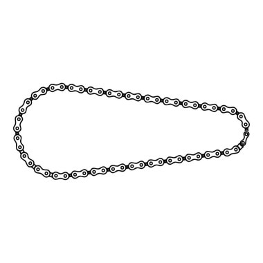 Bisiklet motorsikleti ögesi dış hat simgesi siyah renk vektör illüstrasyon ince düz stil