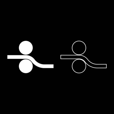 Yazdırma makineleri endüstriyel baskı rulo makineleri yuvarlanan plaka plaka yuvarlak metal işleme davul ekipman dağıtım tipografik baskı iki şaft kağıt set beyaz renk vektör resimleme basit 