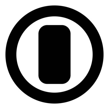 Bag of cement paper sack package component powder icon in circle round black color vector illustration image solid outline style simple