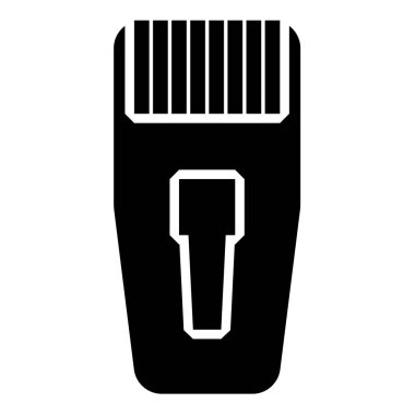 Bağlantı RJ-45 bağlanıcı ethernet rj45 İnternet simgesi siyah renk vektör illüstrasyon resmi düz biçimi