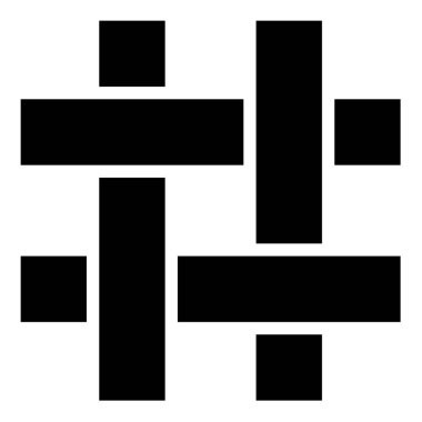 Tekstil kumaş dokusu simge siyah renk vektör illüstrasyon basit düz biçim