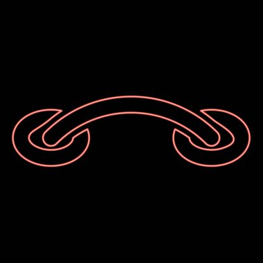 Neon çapraz dikiş dikiş dikiş dikme iplik dikme dikiş sapları bağlantı kumaş pürüzlü dikiş yaması dikiş dikme kırmızı renk çizim resmi düz stil ışık