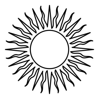 Cizvit sembolü Hristiyan konsept işareti dış hat simgesi siyah renk vektör illüstrasyon görüntüsü ince düz düz biçim