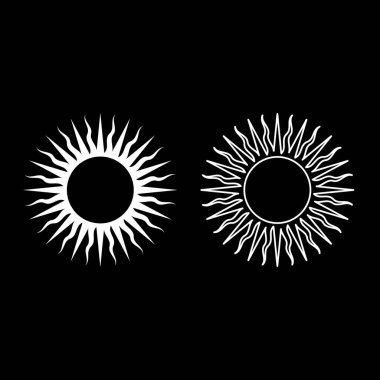 Cizvit sembolü Hıristiyan konsepti simgesi simge beyaz renk vektör çizimi basit düz çizgi dış hatları ince düz