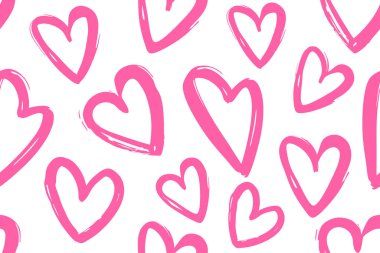 Kalpsiz arka plan, sevgililer günü desenli tasarım. Moda minimalist kalp arkaplanı