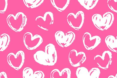 Kalpsiz arka plan, sevgililer günü desenli tasarım. Moda minimalist kalp arkaplanı