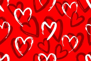 Kalpsiz arka plan, sevgililer günü desenli tasarım. Moda minimalist kalp arkaplanı