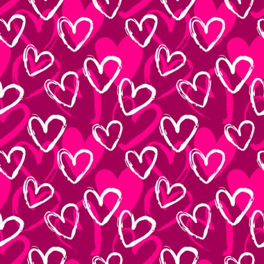 Kalpsiz arka plan, sevgililer günü desenli tasarım. Moda minimalist kalp arkaplanı