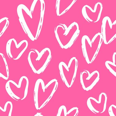 Kalpsiz arka plan, sevgililer günü desenli tasarım. Moda minimalist kalp arkaplanı