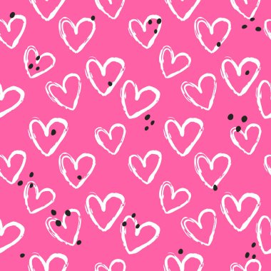 Kalpsiz arka plan, sevgililer günü desenli tasarım. Moda minimalist kalp arkaplanı
