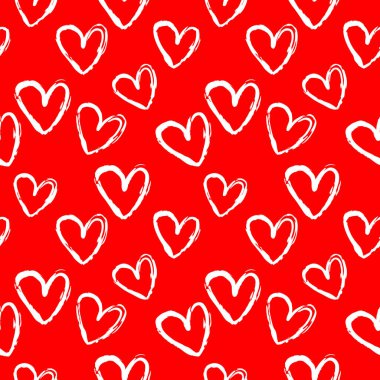Kalpsiz arka plan, sevgililer günü desenli tasarım. Moda minimalist kalp arkaplanı