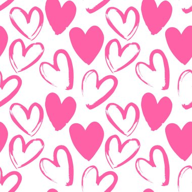 Kalpsiz arka plan, sevgililer günü desenli tasarım. Moda minimalist kalp arkaplanı