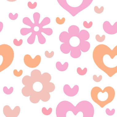 Moda Çiçek ve Kalp Motifi