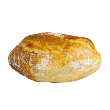 Beyaz arka planda izole edilmiş altın kabuklu ciabatta ekmeği. Taze İtalyan usulü ekmek.