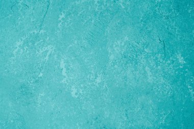 Parlak turkuaz sıva kaplamalı ve modern kaplamalı.