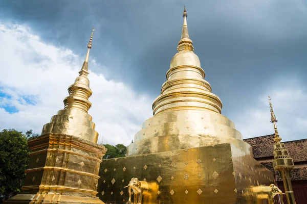 Wat Phra Singh Egy Buddhista Templom Chiang Mai Legtiszteletreméltóbb Temploma — Stock Fotó