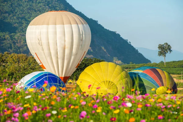 Festiwal Balonów Parku Singha Prowincji Chiang Rai Tajlandii — Zdjęcie stockowe