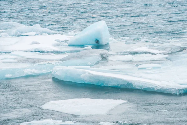 Ice Floating Coastal Jokulsarlon Glacier Lagoon Vatnajokull National Park Southern — Stock Photo, Image