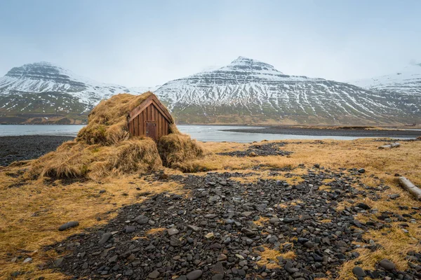 Táj Kelet Izlandi Fjord Téli Szezonban Kelet Izland Otthont Ország — Stock Fotó