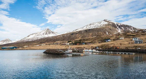 Vue Sur Paysage Stodvarfjordur Charmante Ville Pêcheurs Dans Fjord Est — Photo