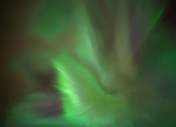 Aurora Boralis Sobre Céu Islândia — Fotografia de Stock