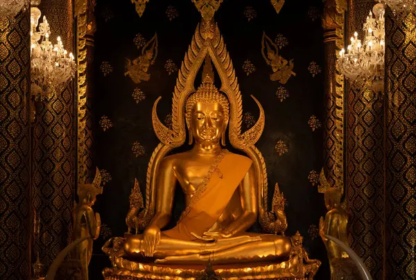 Пхра Будда Чхарарат Одна Самых Священных Красивых Статуй Будды Таиланде Стоковое Изображение