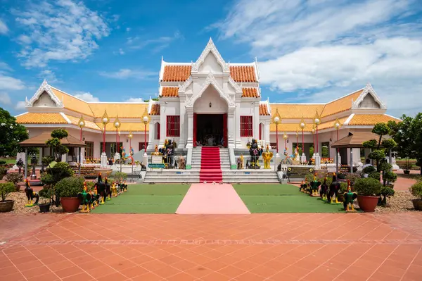 タイのフィッツタヌルク 2023 チャン宮殿の王奈良省の宮殿 15世紀にアユタヤ王家の邸宅であり ネラルア王の出生地であること ロイヤリティフリーのストック写真