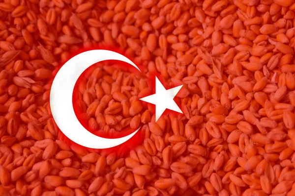 Отменить Российско Украинскую Зерновую Сделку Флаг Турции Высокие Цены Зерно — стоковое фото