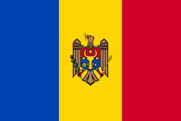 Defocus摩尔多瓦国旗背景 摩尔多瓦的国家象征 摩尔多瓦国旗 注意力不集中 — 图库照片
