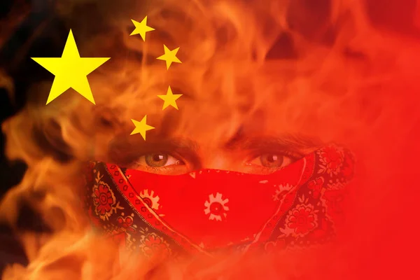 Manifestations Chine Immobilier Chinois Crise Dette Zéro Manifestation Covid Lockdown — Photo