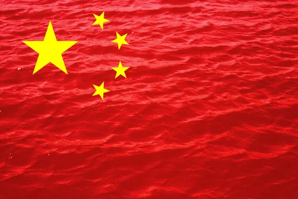 Protesterar Kinas Flagga Kinesiska Fastigheter Och Skuldkris Noll Covid Och — Stockfoto
