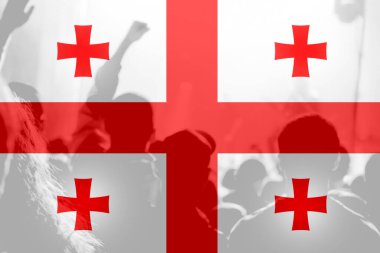 Gürcistan 'da fesih protestosu. Sınır üzerinde çatışma. Ateş, alev. Ülke bayrağı. Kadın hakları. Erkek eli. Otoriter hukuk. Yabancı ajanlar. Odaklanamıyorum.