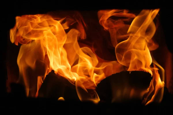 Пламя Огня Черном Фоне Абстрактная Фактура Огненного Факела Фоне Знамени — стоковое фото
