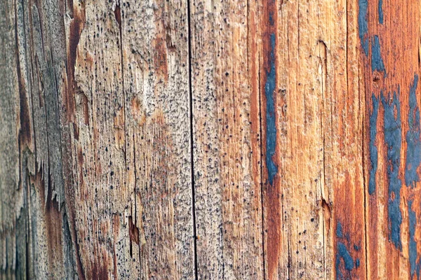 stock image Brown scratched wooden cutting board. Wood texture. Dark old wooden table texture background. Out of focus.