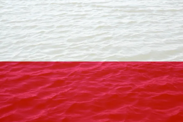 Флаг Польши Протест Польше Конфликтная Война Границу Флаг Страны Женщины — стоковое фото
