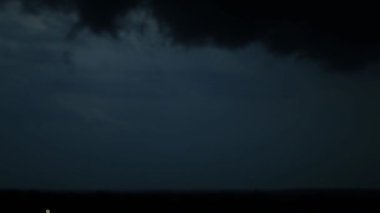 Yıldırımlı Fırtına 'nın dramatik zaman çizelgesi. Fırtınalı Gökyüzü. Fırtınanın Hızlı Hareketi. Şimşek ve Bulut Hareketi Zamanı.