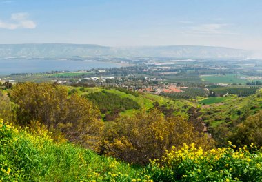 Galilee ve Ürdün Vadisi 'nin hava manzarası, İsrail