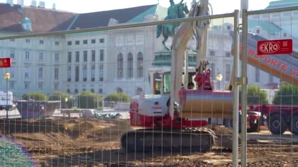 Construção Centro Histórico Viena — Vídeo de Stock