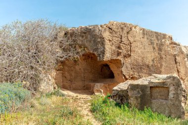 Arkeolojik park Paphos, Kıbrıs UNESCO Dünya Miras Listesi içinde kralların mezarları.