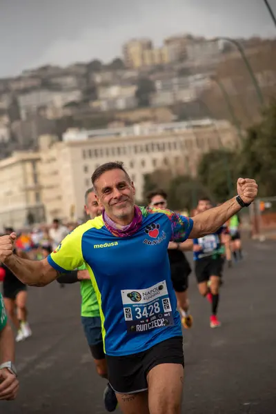 Neapel Halbmarathon Vom Februar 2023 Italien — Stockfoto