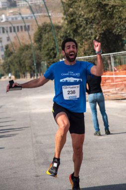 21 km MArathon Campi Flegrei 8. baskı, Napoli 12 Mart 2023 İtalya