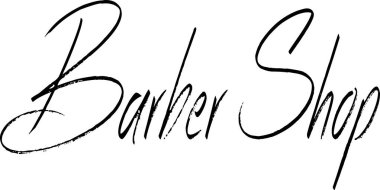 Zarif el yazısı berber dükkânı işareti yayma cazibesi, erkeklerin tımar işlerini teşvik etmek ve marka kimliğini geliştirmek için ideal