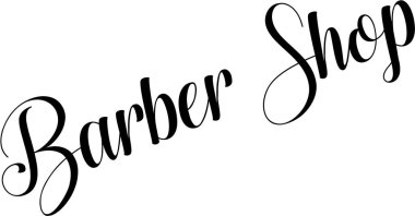 Klasik klasik klasik stil harfler. Berber dükkanı tabelası, logoları geliştirme ve zarif, geçmişe dönük cazibesi ve eşsiz tipografisi ile markalaşma.